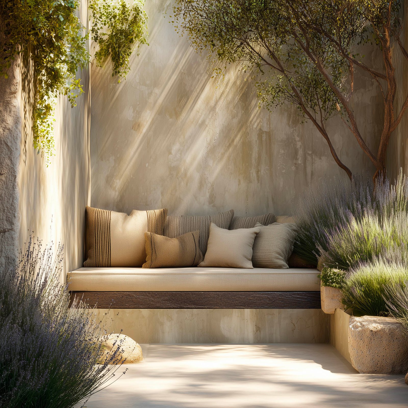 Symbiotic living environment blending architecture, garden and everyday life